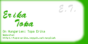 erika topa business card